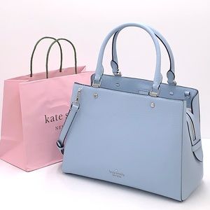 Kate Spade Leila Medium Triple Compartment Satchel Ocean Fog